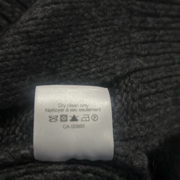 VERONICA BEARD CABLE KNIT CHUNKY HIGH‎ LOW WOOL BLEND SWEATER SIZE L - Picture 9 of 9